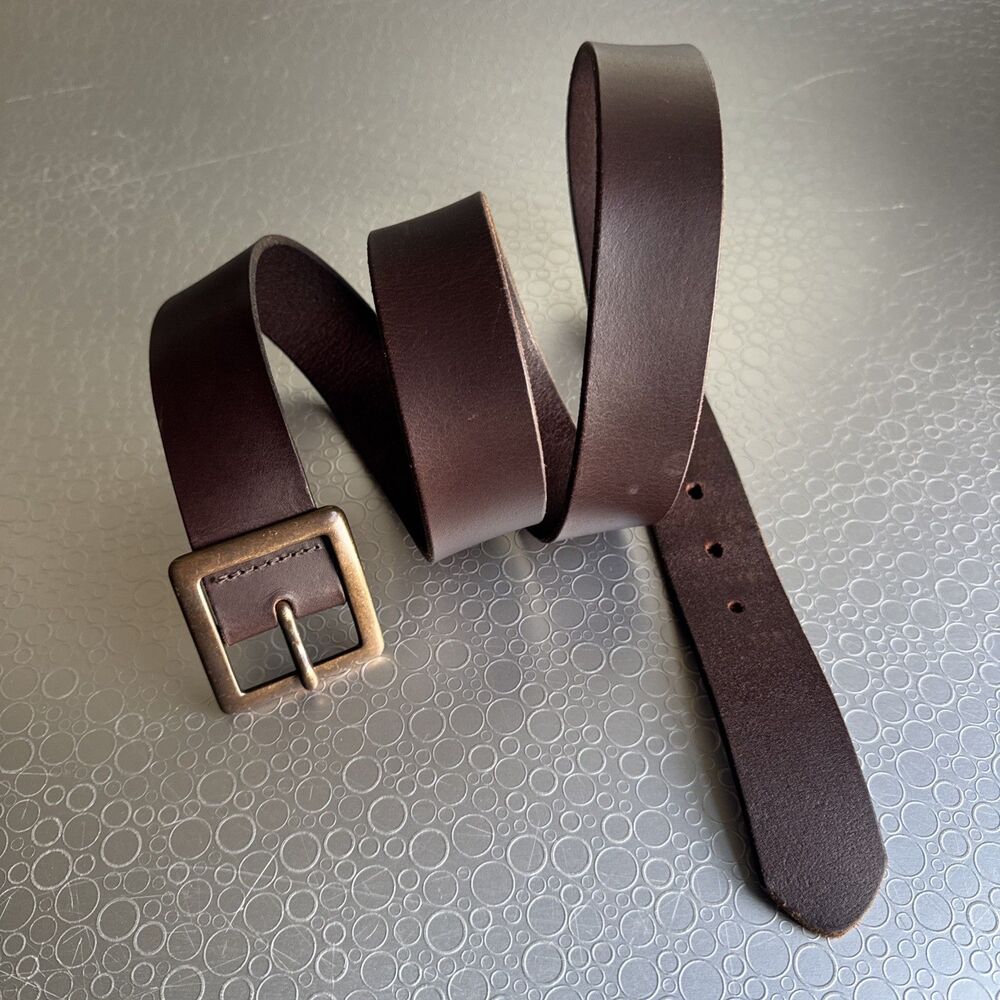 Vintage Dark Brown Leather Belt Unbranded Utility Big Tall - Size XXL 42 44
